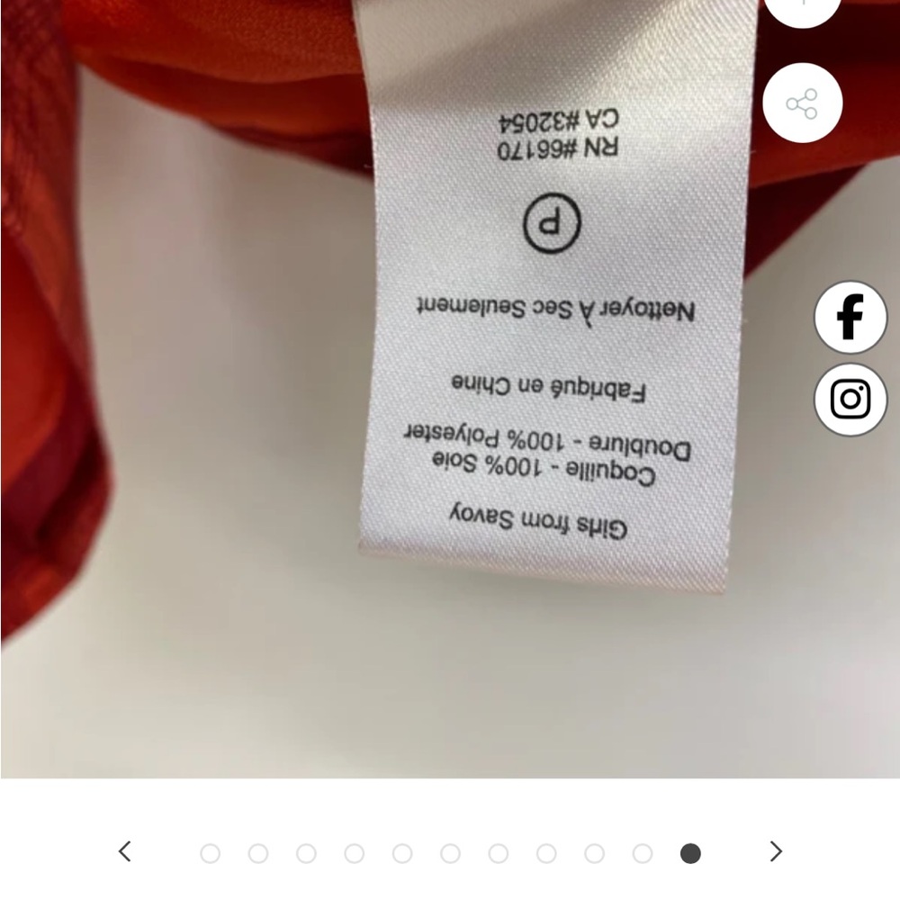 Anthropologie- Girls From Savoy Chic Silk Red Dress - Picture 9 of 10